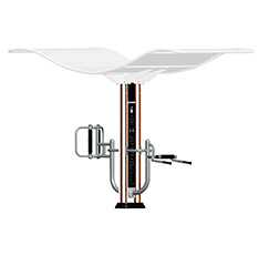 双柱腰背按摩器